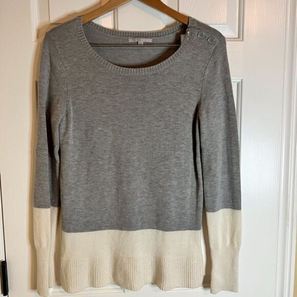 Gap Wool Color Block Sweater, Size Medium.  Great for in between seasons. - Picture 1 of 5